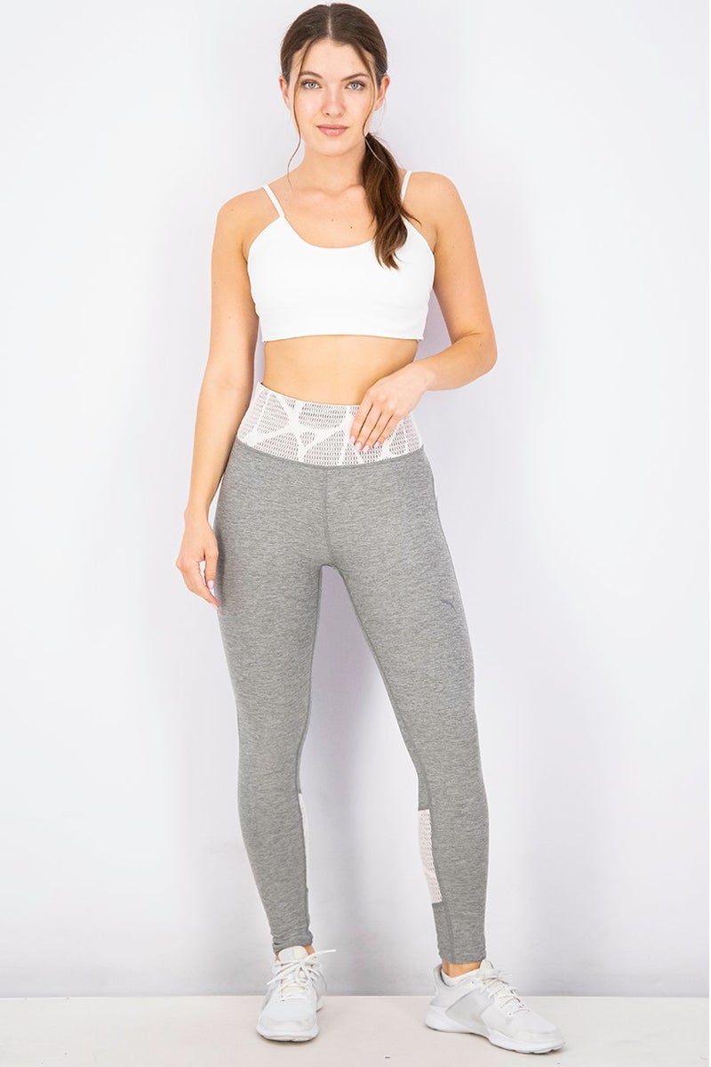 PUMA Women Sportswear Fit Lace Eclipse Full Tight, Grey Heather - Image 4